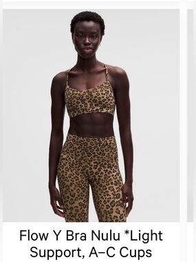 Lululemon Cheetah flow y bra